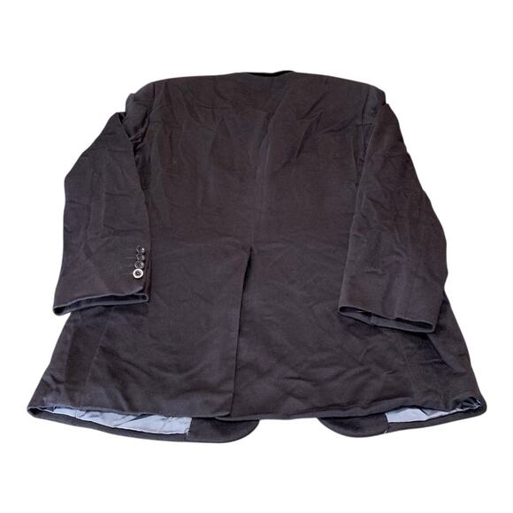 Tom James Blazer Men's Blue Velvet Size 40 Custom Suit Jacket Wedding - Picture 7 of 11